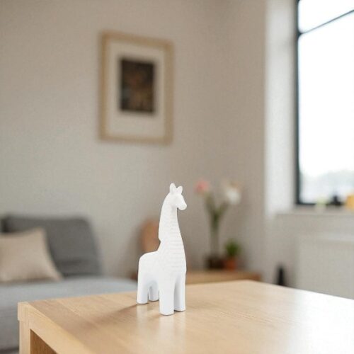 PORCELAIN, 17″ LLAMA, WHITE