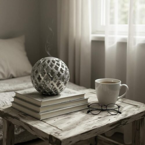 8″ SILVER METAL CUT-OUT ORB