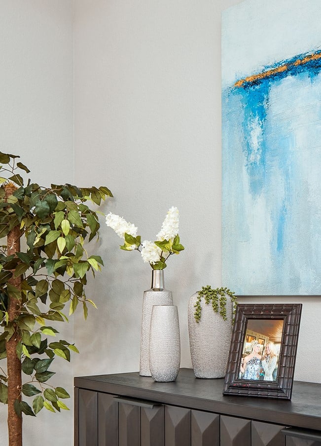 CERAMIC TABLE VASE, SILVER - Image 3