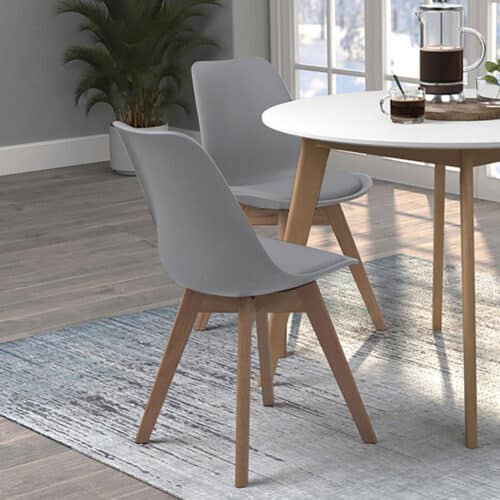 CABALLO DINING SIDE CHAIR, GREY SET OF 2