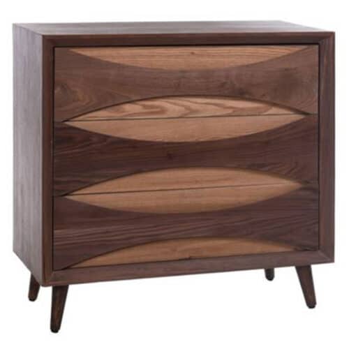 3 Drawer Walnut Chest