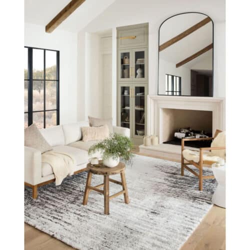 BLISS SHAG GREY & CREAM, 5’3″ x 7’6″