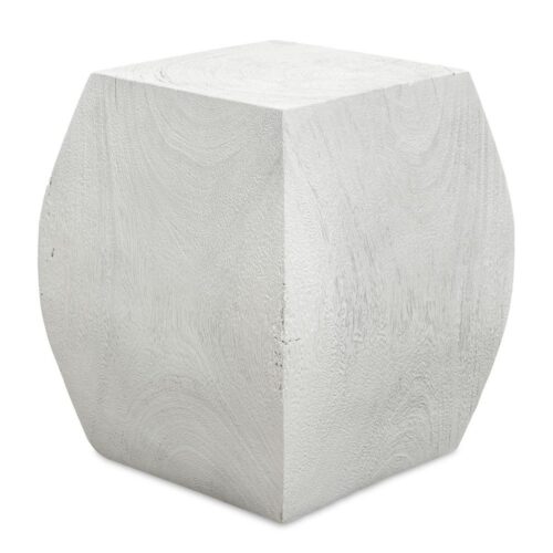 GROVE ACCENT STOOL, IVORY,