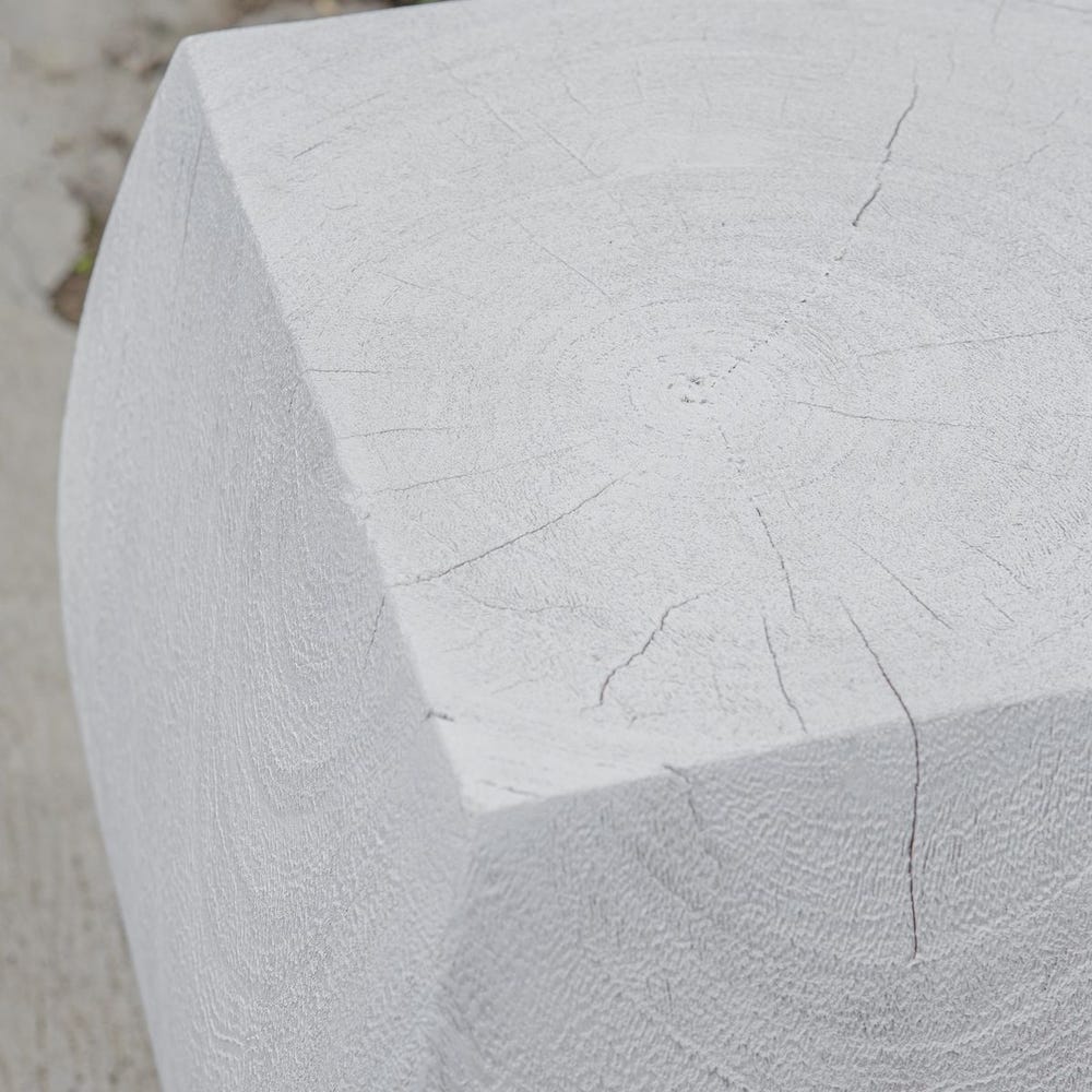 GROVE ACCENT STOOL, IVORY, - Image 3