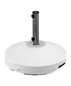 24″ ROUND WEIGHTED BASE W/ WHEELS, 120LBS