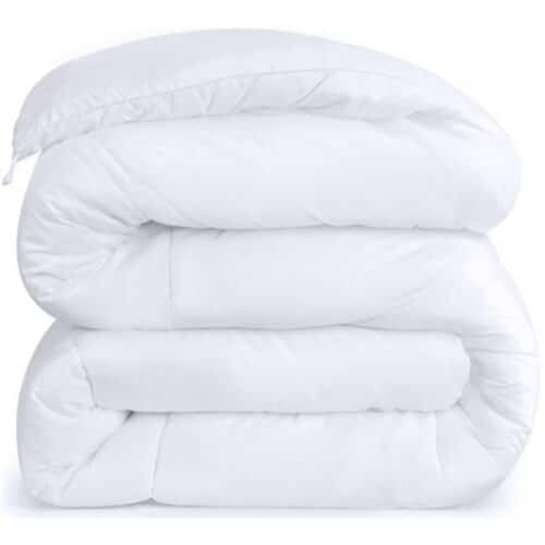 KING BED COMFORTER, WHITE