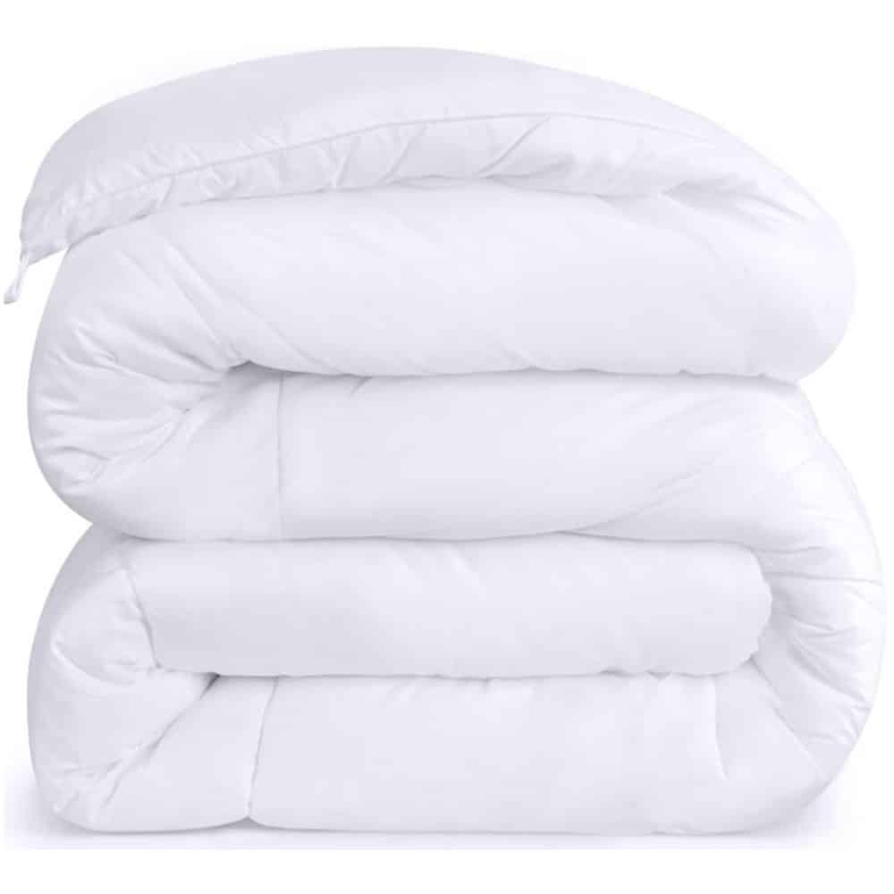 KING BED COMFORTER, WHITE