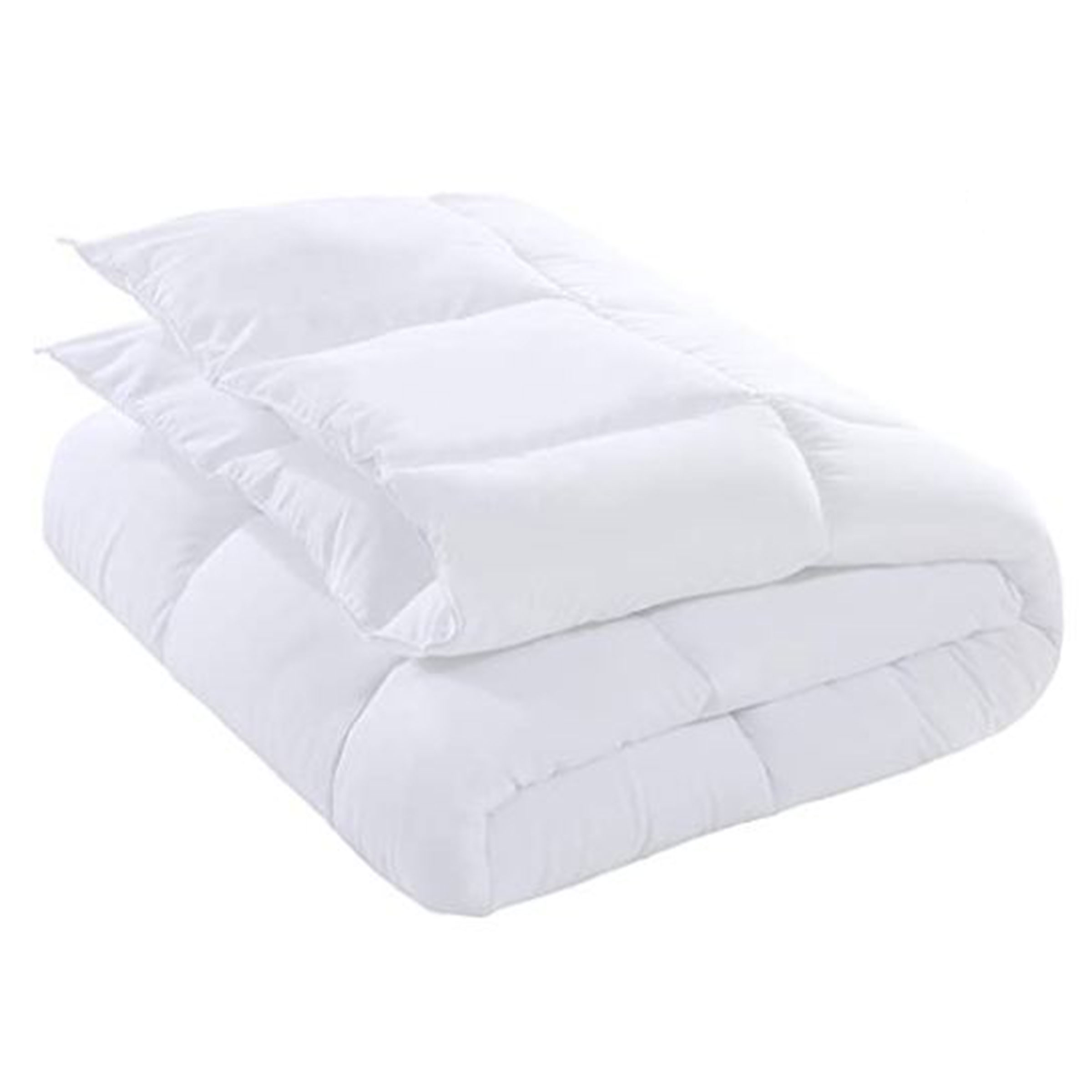 QUEEN BED COMFORTER, WHITE