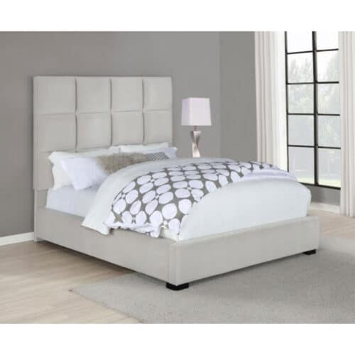 PANES UPHOLSTERED QUEEN BED