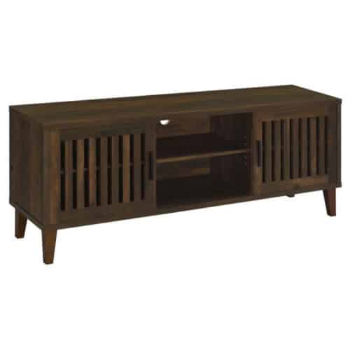 SEDONA 2-DDOR ENGINEERED WOOD 60in TV STAND DARK PINE