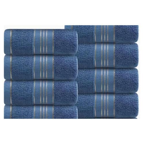 BLUE/GOLD BATH TOWEL