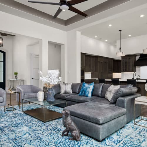 SUNDANCE CHARCOAL LEATHER SOFA