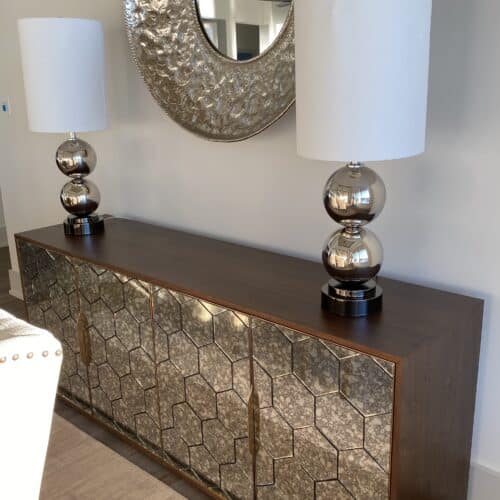 ANTIQUE MIRROR SIDEBOARD