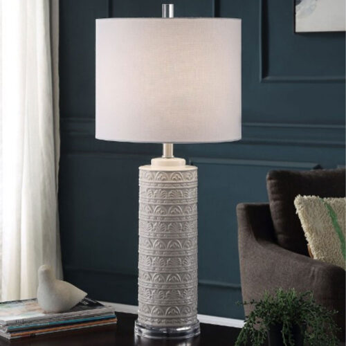 FREZZI IVORY TRANSITIONAL TABLE LAMP
