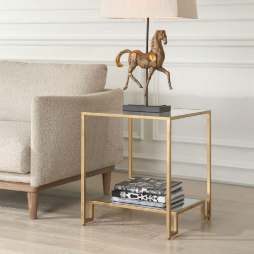 GOLD END TABLE